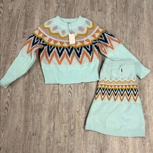 Patterned Women’s Sweater (Small) & Doggie Sweater (Large)